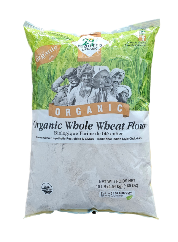 24 Mantra Organic Whole Wheat flour 10 Lb - Image 9