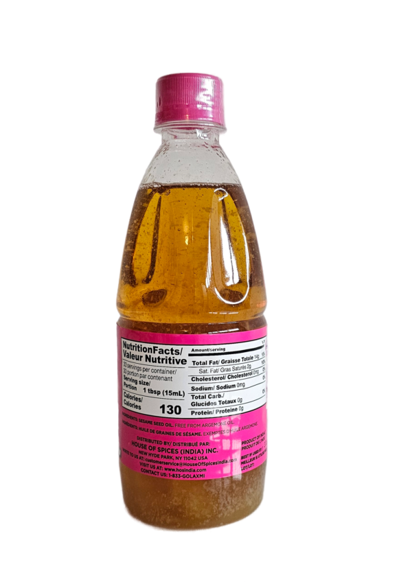 Laxmi Sesame Oil 500 ml - Image 3