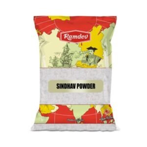 Sindhav Salt by Ramdev in a 100g package, ideal for a balanced diet.