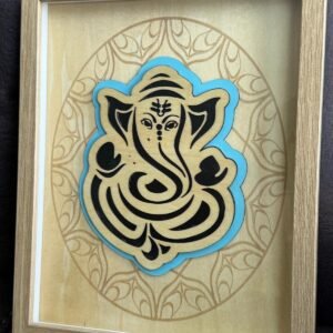 Ganesh multilayered frame in 8x10 size for wall decor