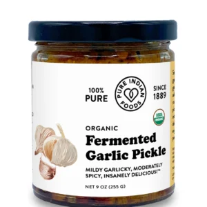Pure Indian Foods - Fermented Garlic Pickle, Certified Organic - 9 oz