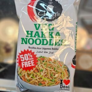 Chings Veg Hakka Noodles package featuring authentic Asian cuisine.