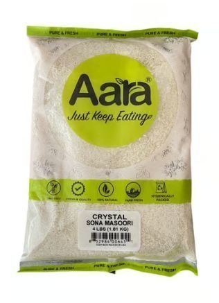 Aara Crystal Sona Masoori Rice 4Lb
