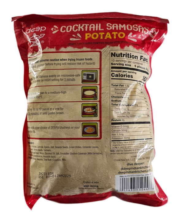 Deep Cocktail Potato Samosas 50 Count - Image 5