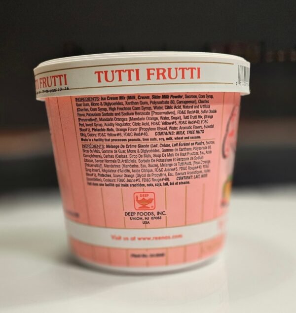 Reena's Tutti Frutti Ice Cream (1/2 Gallon) - Image 4