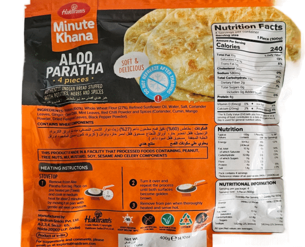 Haldirams Aloo Paratha 400 Gm - Image 3