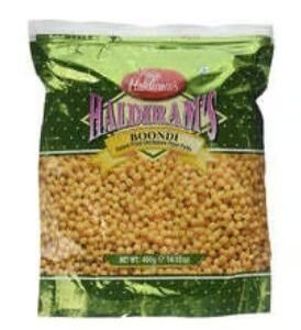 Haldirams Boondi Salted snack in a 400gm pack