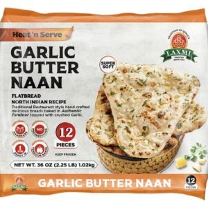 Laxmi Garlic Butter Naan (12 Naan Pack)