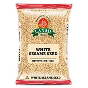 Laxmi White Sesame Seeds in a 400 GM package