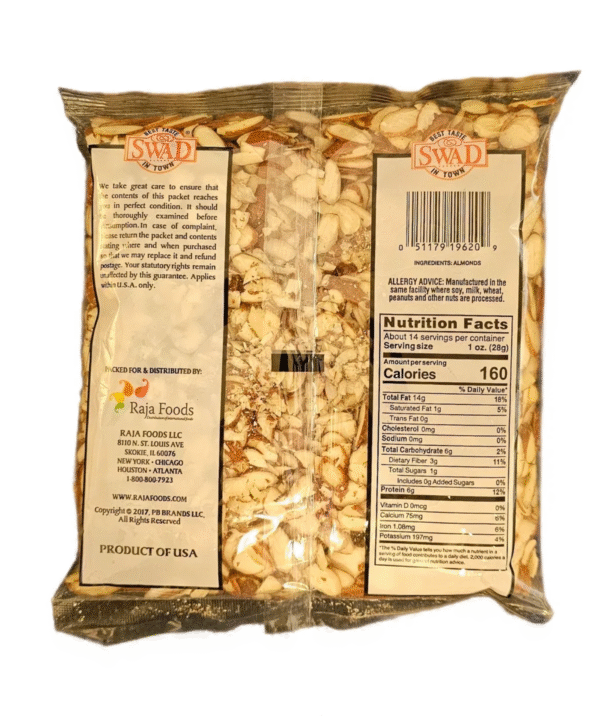 Swad Sliced Almonds 400 Gm - Image 3