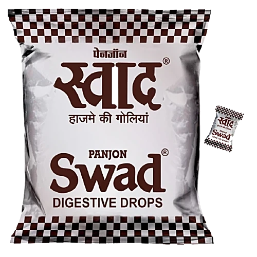 Swad Digestive Candy in a 100g pack for digestive health.