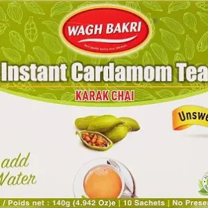 Wagh Bakri Instant Cardamom Tea - Karak Chai Unsweetened