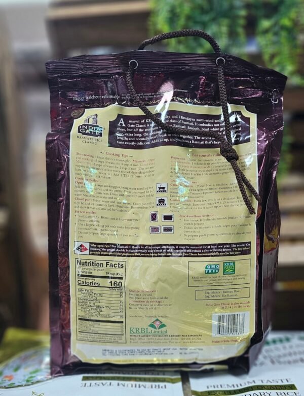 India Gate Basmati Rice Classic 10lb - Image 3