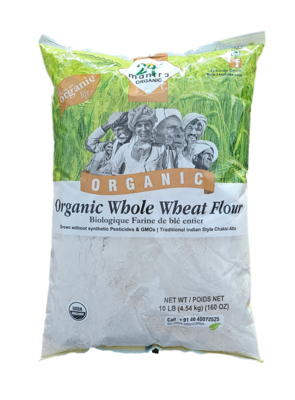 24 Mantra Organic Whole Wheat flour 10 Lb - Image 4