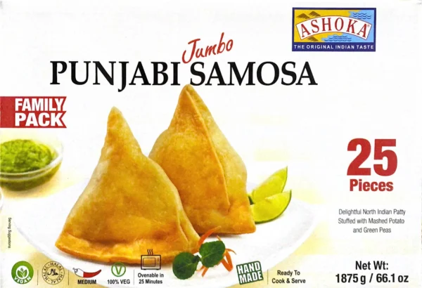 Ashoka - Punjabi Jumbo Samosa - Family Pack -25 Samosa