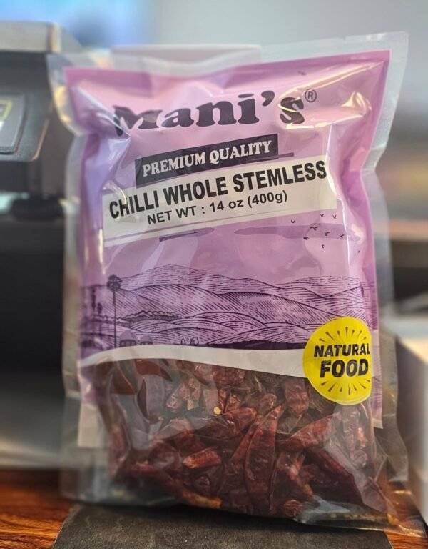 Manis Chilli Whole Stemless - 400g