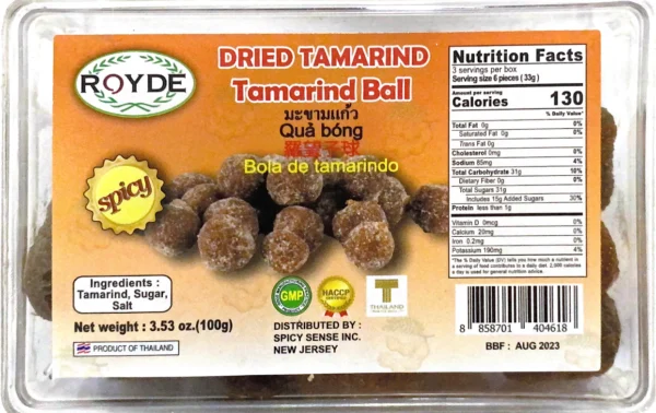 Roydee Dried Tamarind Ball Candy