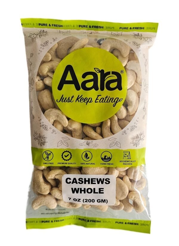 Aara Cashew  Kaju Whole 200 Gm