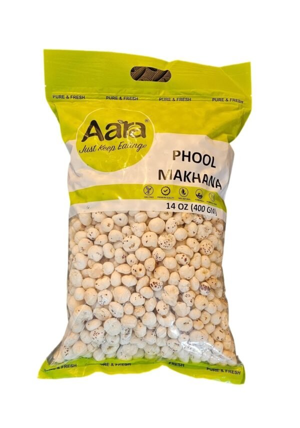 Aara Phool Makhana AKA Lotus/Fox Seed/Nuts 400 Gm - Image 2