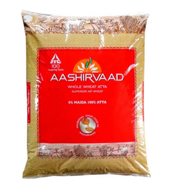 Aashirvaad Whole Wheat Atta / Flour 20Lb - Image 2