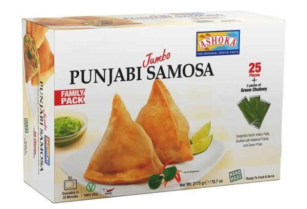 Ashoka - Punjabi Jumbo Samosa - Family Pack -25 Samosa - Image 2