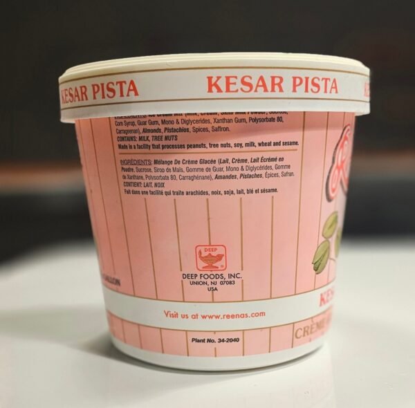 Reena's Kesar Pista Ice Cream (half Gallon) - Image 4