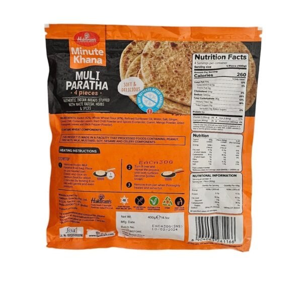 Haldirams Muli Paratha  400 Gm - Image 3