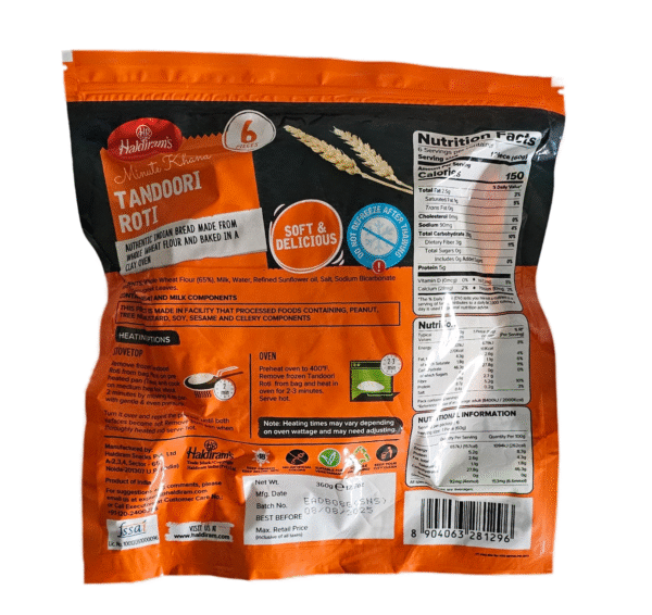 Haldirams Tandoori Roti 360 Gm - Image 3