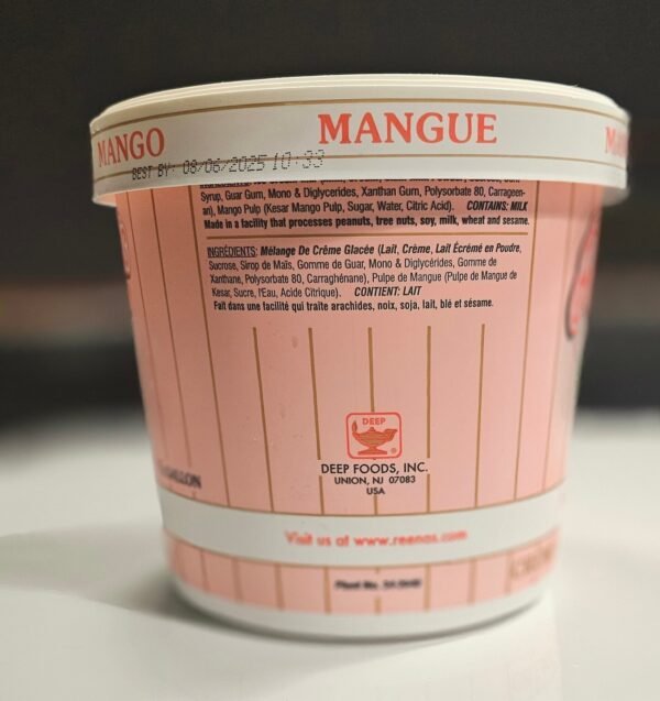 Reena's Mango Exotic Ice Cream (half Gallon) - Image 4