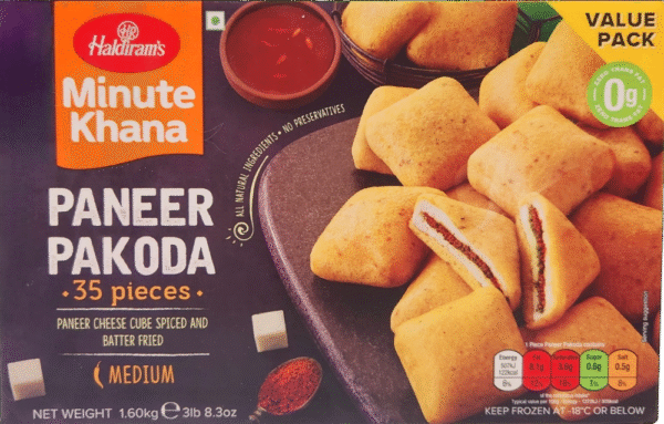 Paneer Pakoda Bulk - Haldiram (1.6 Kg-35 Pcs)