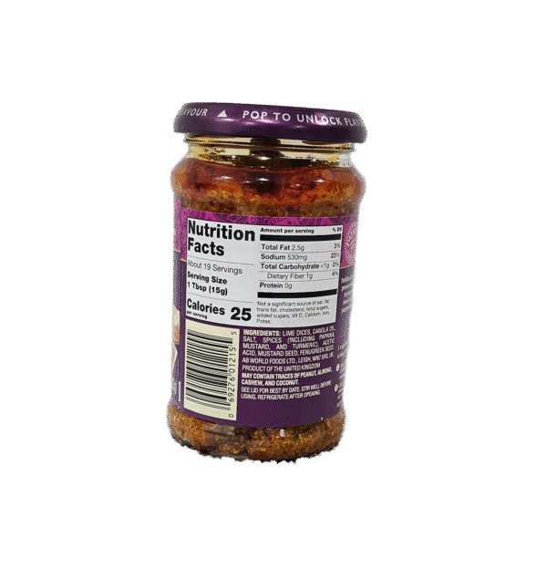 Patak Lime Pickle  Mild  9 Oz - Image 4