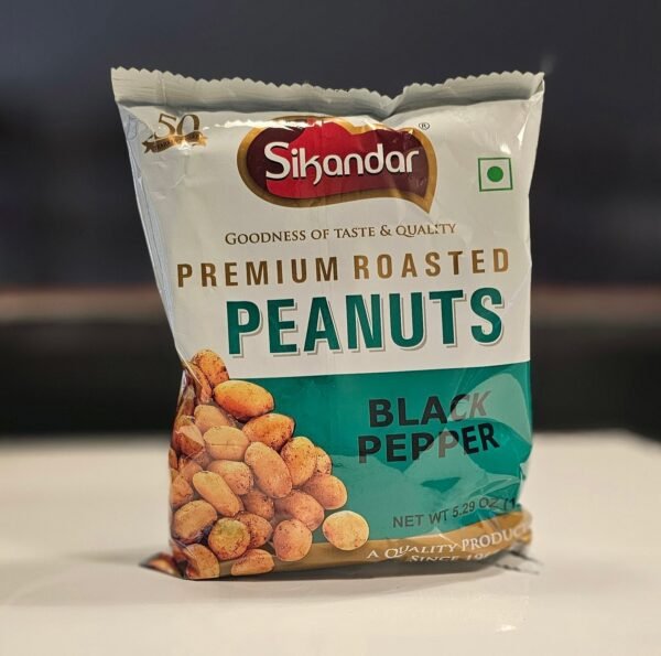 Sikandar Premium Roasted Peanuts - Black Pepper - Image 2