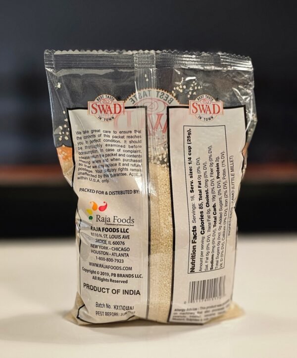 SWAD Premium Little Millet (Samo Seeds) 400g - Image 3