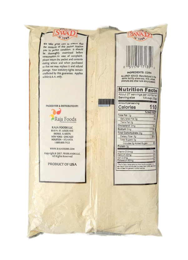 Swad Corn Flour  Yellow 2 Lb - Image 3