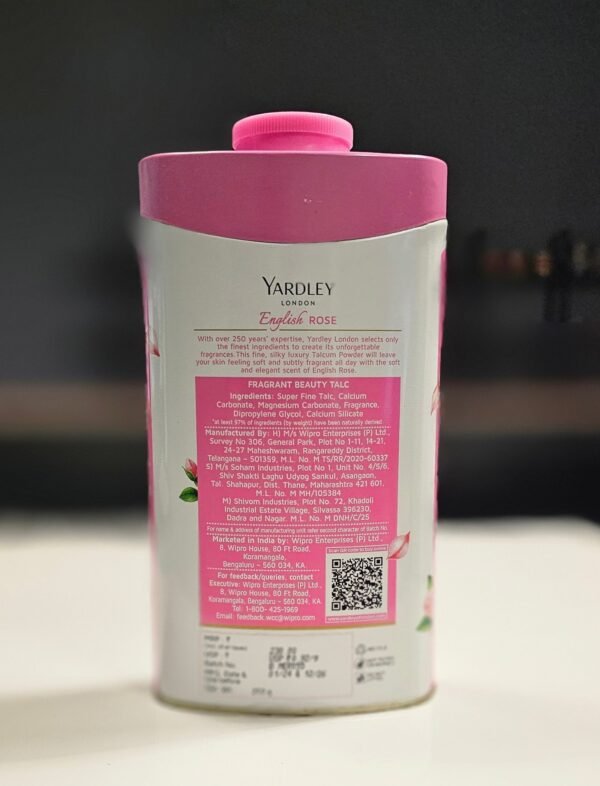Yardley English Rose Fragrant Beauty Talc - Image 4