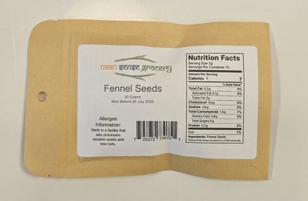 Fennel Seeds - Naan Sense Groceryb(30g)
