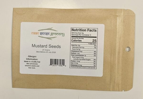 Mustard Seeds - Naan Sense Grocery (25g)