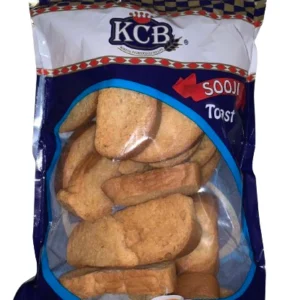 KCB Sooji Rusk in packaging, a traditional Indian snack for tea time.