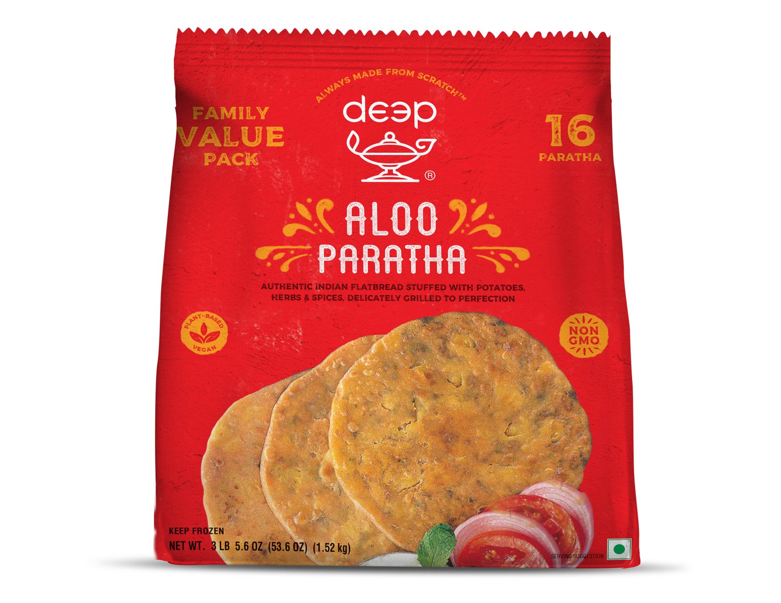 Aloo Paratha Family pack - Deep (16pc)