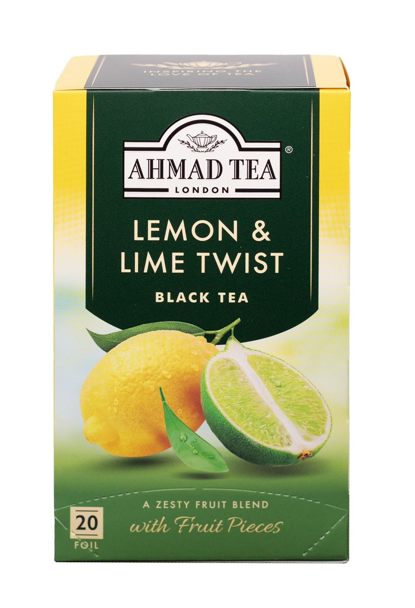 Black Tea Lemon And Lime Twist – Ahmad Tea (20 Foils)