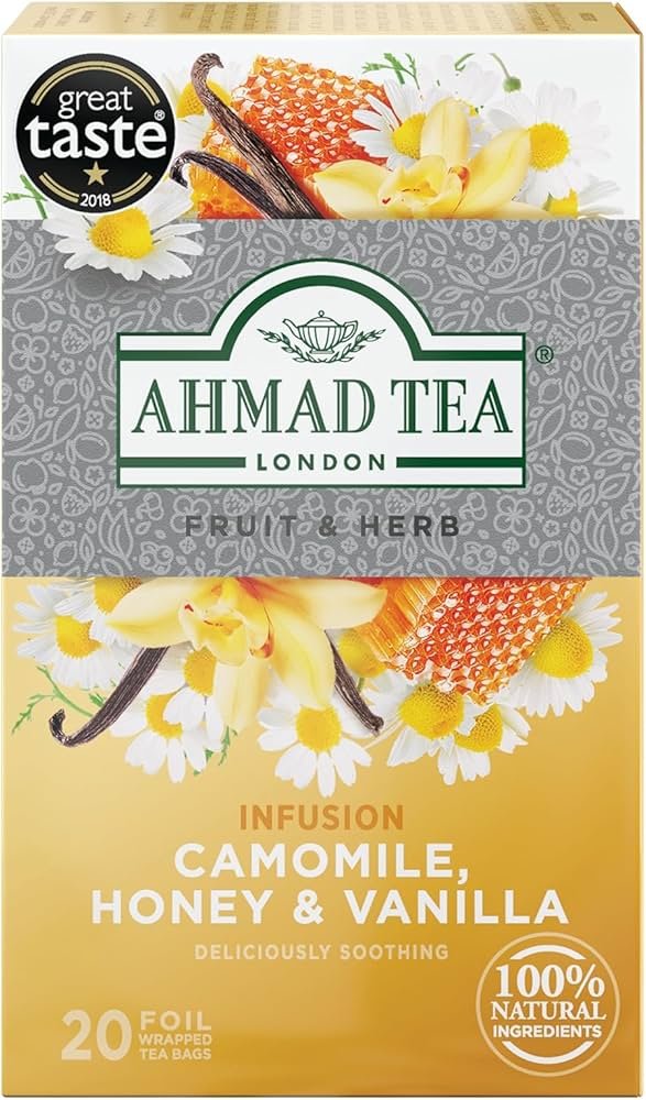 Fruit And Herb Tea Infused With Camomile, Honer And Vanilla - Ahmad Tea (20 Foils)