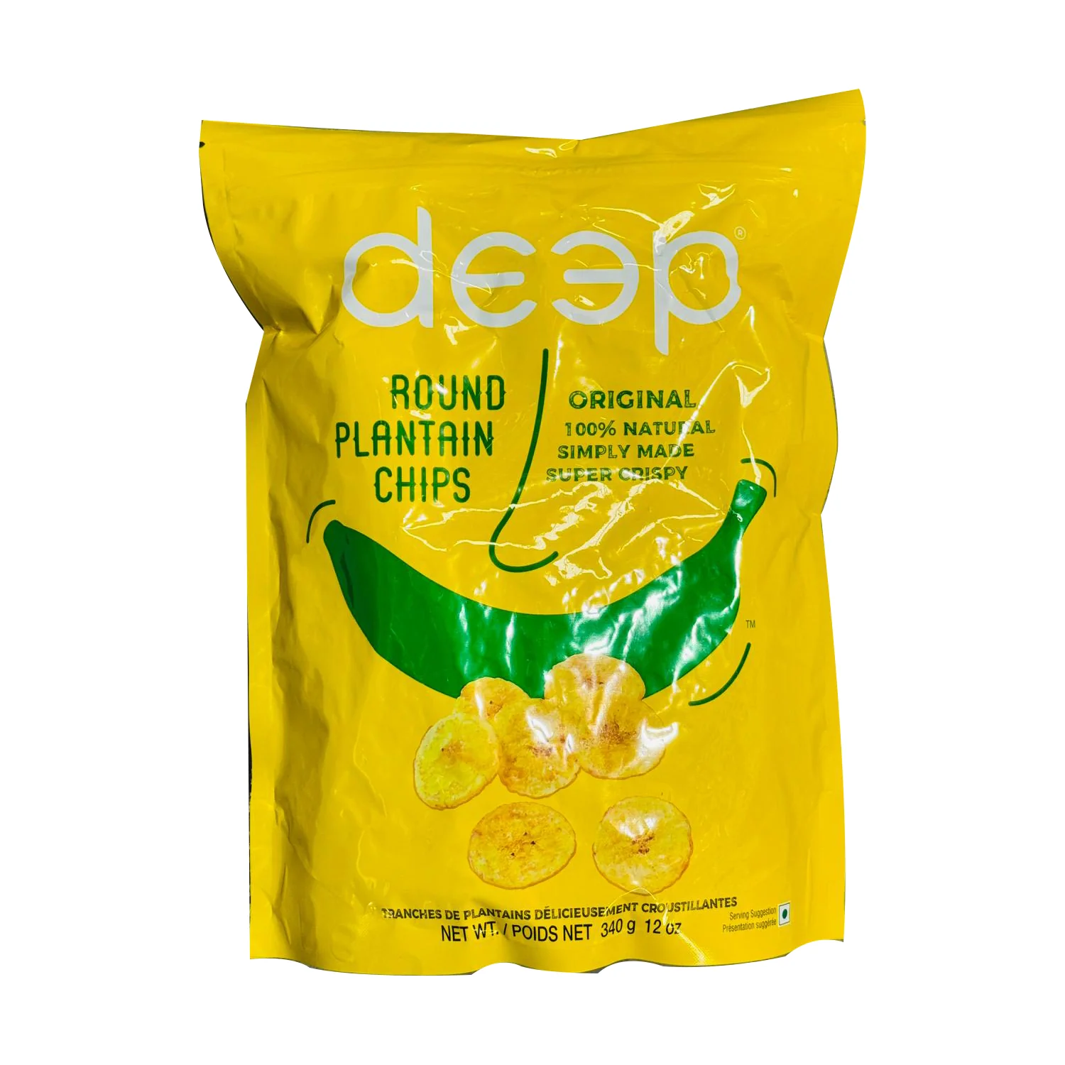 Plantain Chips Round - Deep 340g