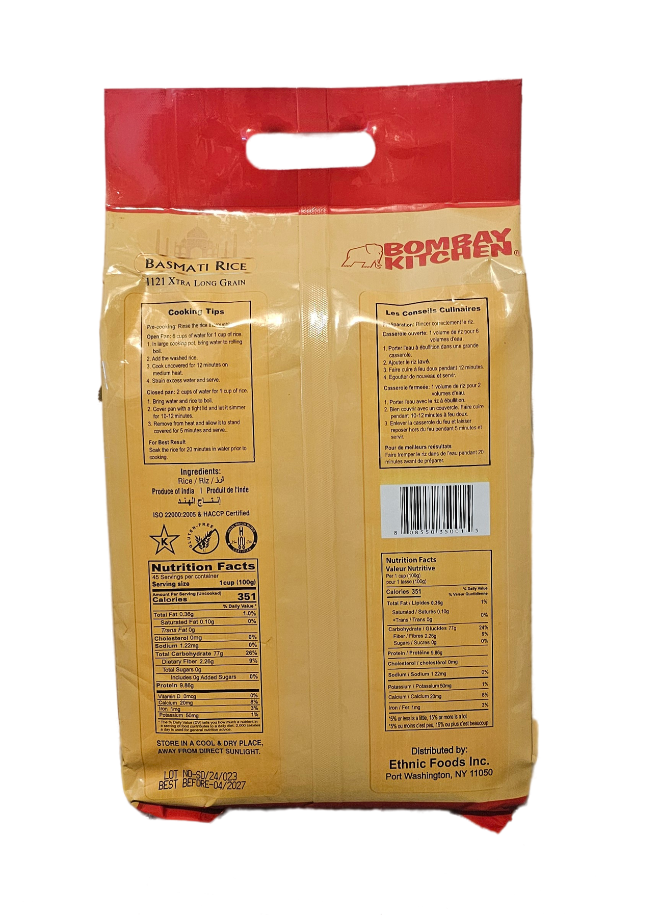 Bombay Kitchen Basmati Rice 10 Lb - Image 4