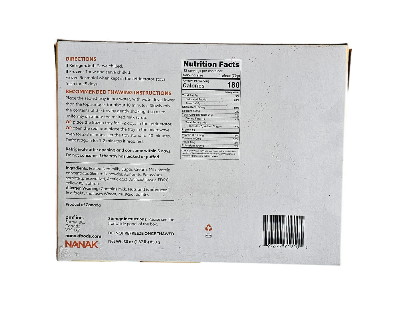 Nanak Kesar RasMalai 850 Gm - Image 3