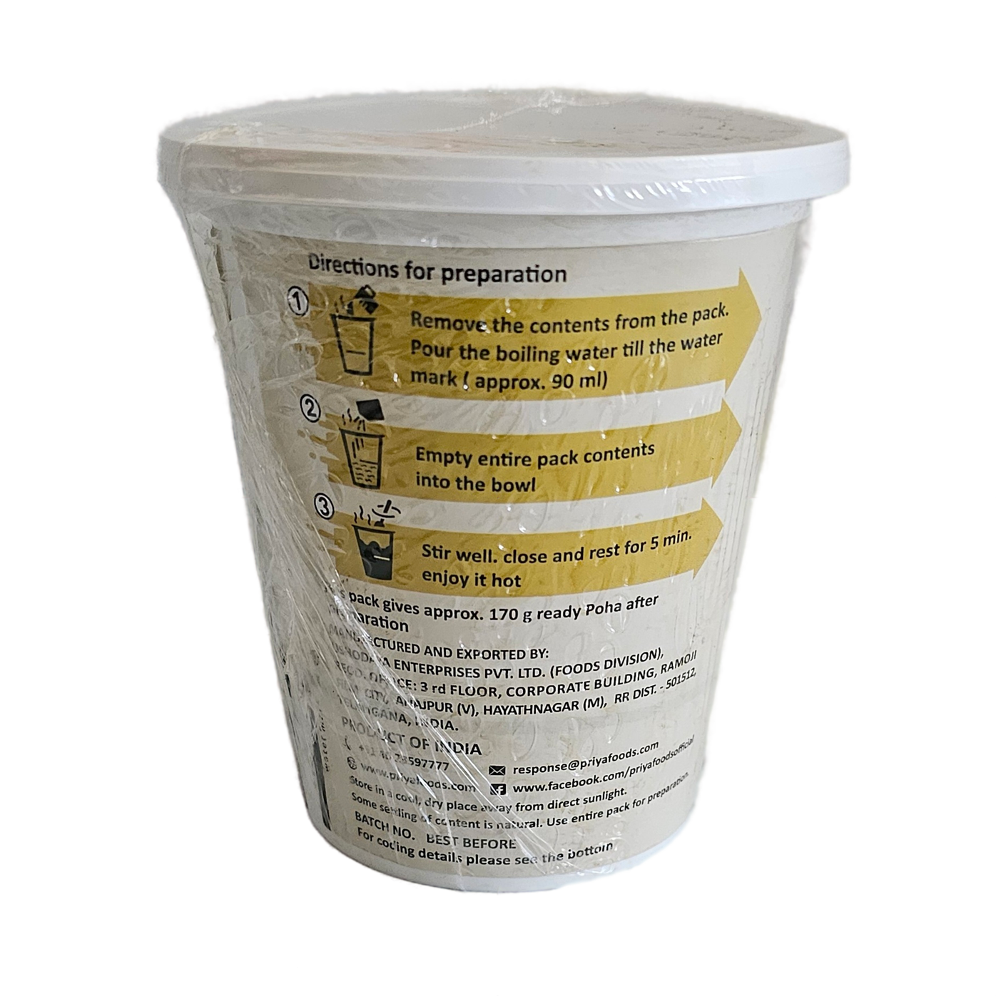 Priya Quick Millet Poha Cup 80 Gm - Image 4