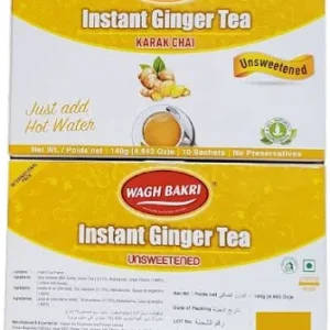 Wagh Bakri Instant Ginger Tea Karak Chai Unsweetened