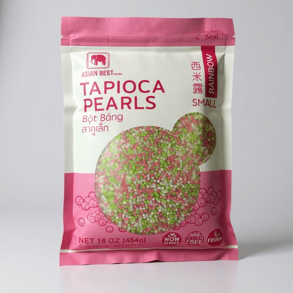 Tapioca Pearl Rainbow - Asian Best 16 Oz
