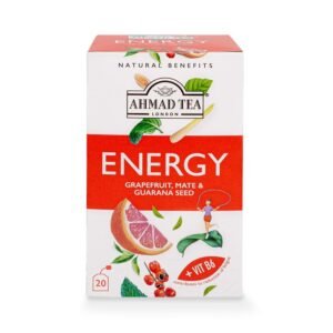 Energy Tea Blendd With Grapefruit, Mate And Guarana Seed - Ahmad Tea (20 Bags)