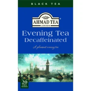 Decaffeinated Evening Tea by Ahmad Tea in a pack of 20 foils