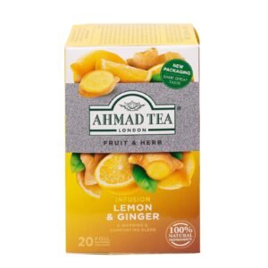Fruit And Herb Tea ( Lemon And Ginger ) - Ahmad Tea (20 Foil)